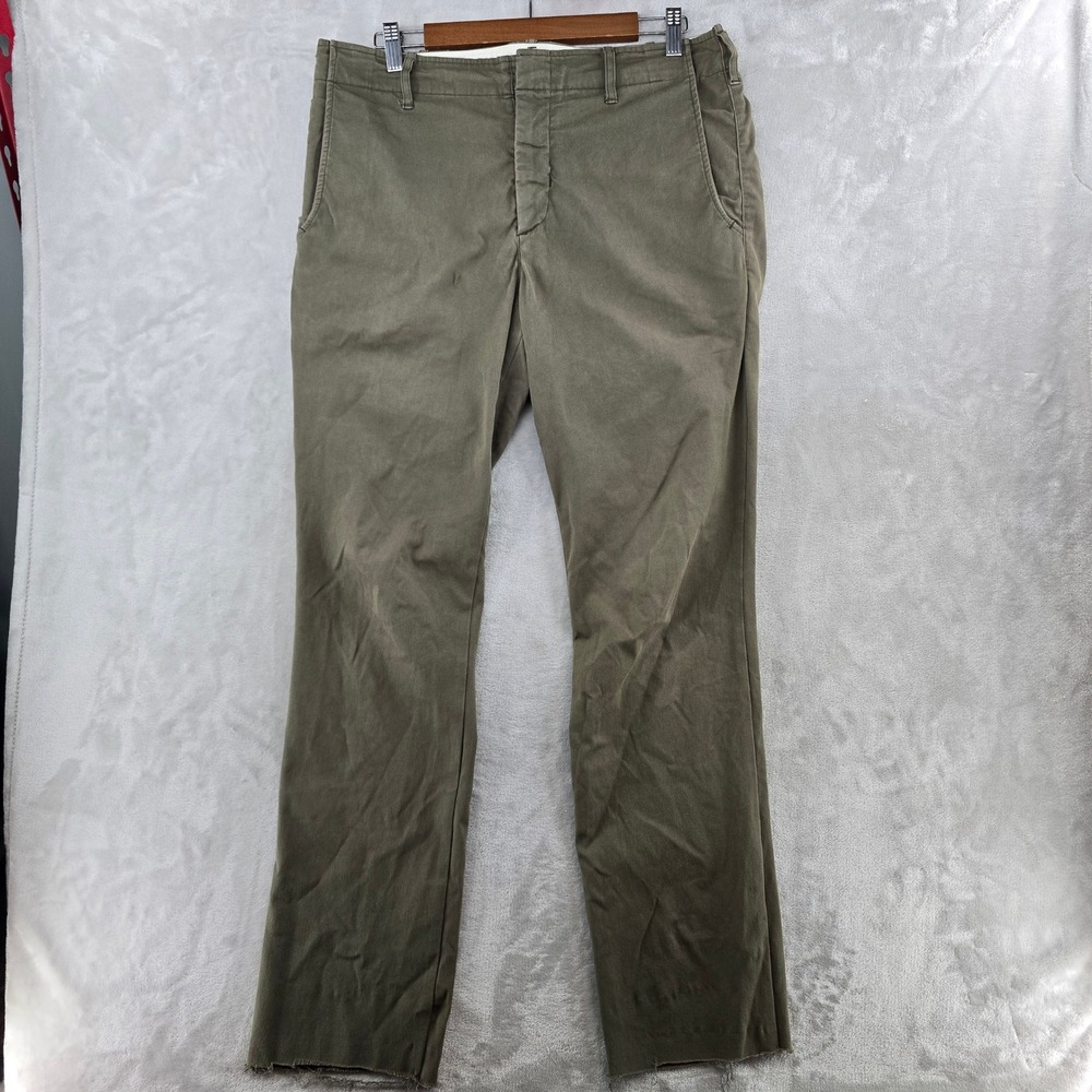 Outlier 60/30 Cloth Chinos Men 34 Olive Green Schoeller Nanosphere Twill Pants*